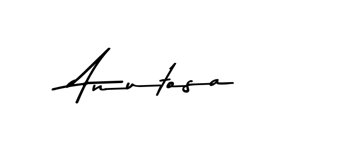 Use a signature maker to create a handwritten signature online. With this signature software, you can design (Asem Kandis PERSONAL USE) your own signature for name Anutosa. Anutosa signature style 9 images and pictures png