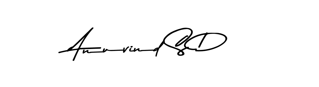 How to Draw Anuvind S D signature style? Asem Kandis PERSONAL USE is a latest design signature styles for name Anuvind S D. Anuvind S D signature style 9 images and pictures png