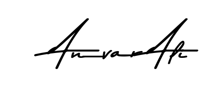 Make a beautiful signature design for name Anvar Ali. Use this online signature maker to create a handwritten signature for free. Anvar Ali signature style 9 images and pictures png