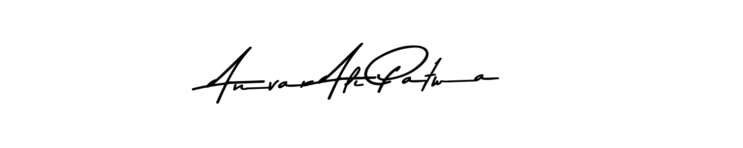 if you are searching for the best signature style for your name Anvar Ali Patwa. so please give up your signature search. here we have designed multiple signature styles  using Asem Kandis PERSONAL USE. Anvar Ali Patwa signature style 9 images and pictures png