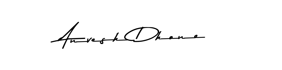 Use a signature maker to create a handwritten signature online. With this signature software, you can design (Asem Kandis PERSONAL USE) your own signature for name Anvesh Dhone. Anvesh Dhone signature style 9 images and pictures png
