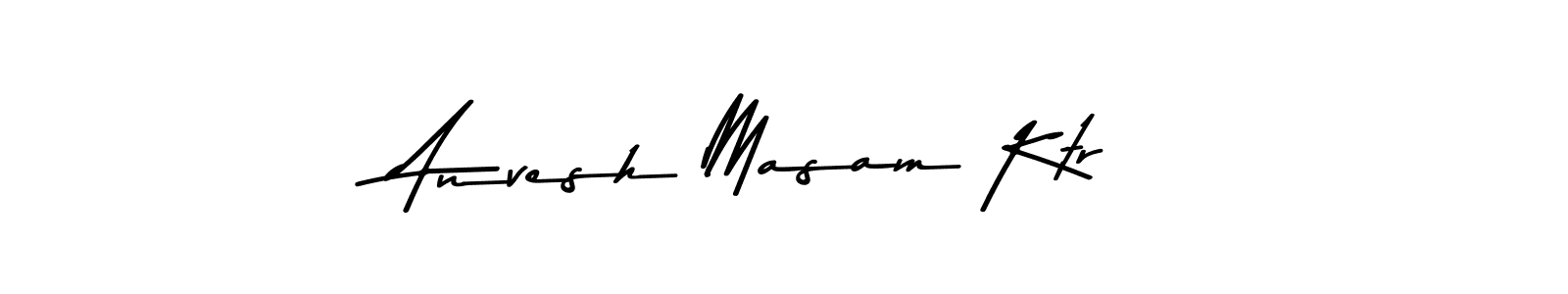 How to make Anvesh Masam Ktr signature? Asem Kandis PERSONAL USE is a professional autograph style. Create handwritten signature for Anvesh Masam Ktr name. Anvesh Masam Ktr signature style 9 images and pictures png