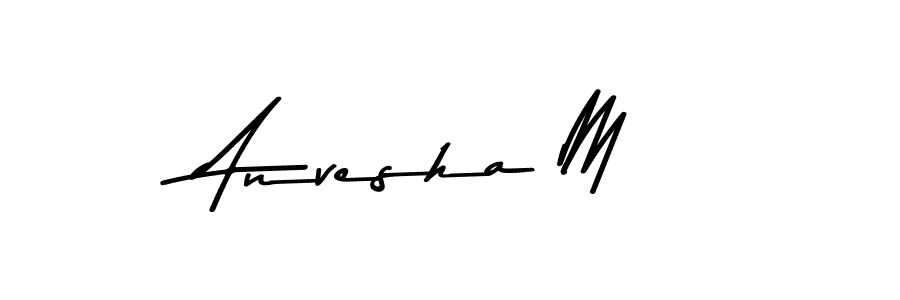 Make a beautiful signature design for name Anvesha M. Use this online signature maker to create a handwritten signature for free. Anvesha M signature style 9 images and pictures png