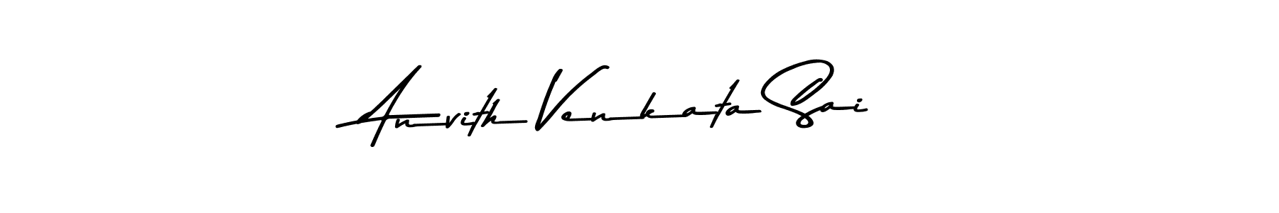 Create a beautiful signature design for name Anvith Venkata Sai. With this signature (Asem Kandis PERSONAL USE) fonts, you can make a handwritten signature for free. Anvith Venkata Sai signature style 9 images and pictures png