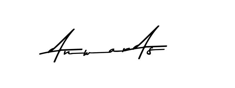 Anwar As stylish signature style. Best Handwritten Sign (Asem Kandis PERSONAL USE) for my name. Handwritten Signature Collection Ideas for my name Anwar As. Anwar As signature style 9 images and pictures png