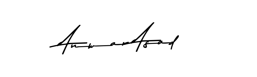 Make a beautiful signature design for name Anwar Asad. Use this online signature maker to create a handwritten signature for free. Anwar Asad signature style 9 images and pictures png