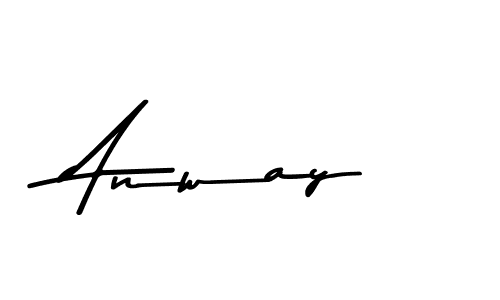 How to make Anway name signature. Use Asem Kandis PERSONAL USE style for creating short signs online. This is the latest handwritten sign. Anway signature style 9 images and pictures png