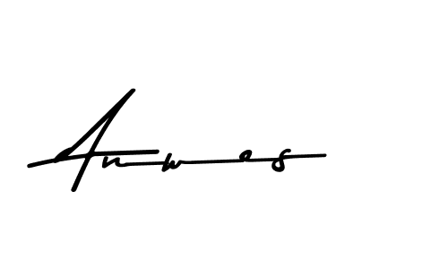 Design your own signature with our free online signature maker. With this signature software, you can create a handwritten (Asem Kandis PERSONAL USE) signature for name Anwes. Anwes signature style 9 images and pictures png