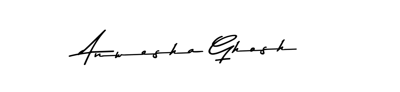Make a beautiful signature design for name Anwesha Ghosh. With this signature (Asem Kandis PERSONAL USE) style, you can create a handwritten signature for free. Anwesha Ghosh signature style 9 images and pictures png