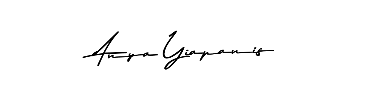 Create a beautiful signature design for name Anya Yiapanis. With this signature (Asem Kandis PERSONAL USE) fonts, you can make a handwritten signature for free. Anya Yiapanis signature style 9 images and pictures png