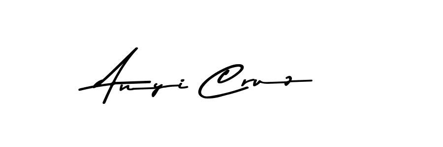 Make a beautiful signature design for name Anyi Cruz. With this signature (Asem Kandis PERSONAL USE) style, you can create a handwritten signature for free. Anyi Cruz signature style 9 images and pictures png