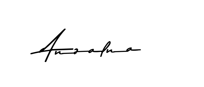 Anzalna stylish signature style. Best Handwritten Sign (Asem Kandis PERSONAL USE) for my name. Handwritten Signature Collection Ideas for my name Anzalna. Anzalna signature style 9 images and pictures png