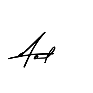 Create a beautiful signature design for name Aol. With this signature (Asem Kandis PERSONAL USE) fonts, you can make a handwritten signature for free. Aol signature style 9 images and pictures png