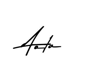 Aota stylish signature style. Best Handwritten Sign (Asem Kandis PERSONAL USE) for my name. Handwritten Signature Collection Ideas for my name Aota. Aota signature style 9 images and pictures png