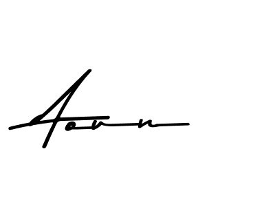 How to make Aoun name signature. Use Asem Kandis PERSONAL USE style for creating short signs online. This is the latest handwritten sign. Aoun signature style 9 images and pictures png