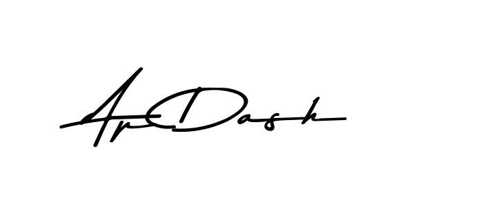 How to make Ap Dash name signature. Use Asem Kandis PERSONAL USE style for creating short signs online. This is the latest handwritten sign. Ap Dash signature style 9 images and pictures png