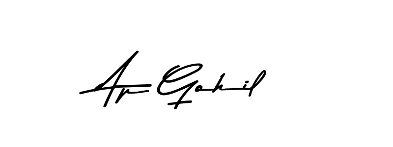 Design your own signature with our free online signature maker. With this signature software, you can create a handwritten (Asem Kandis PERSONAL USE) signature for name Ap Gohil. Ap Gohil signature style 9 images and pictures png