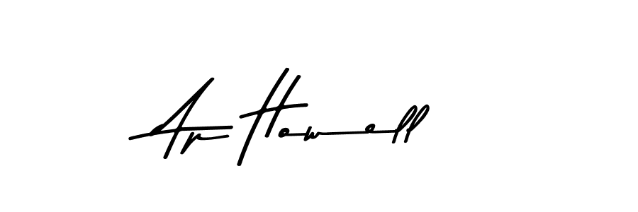 Create a beautiful signature design for name Ap Howell. With this signature (Asem Kandis PERSONAL USE) fonts, you can make a handwritten signature for free. Ap Howell signature style 9 images and pictures png
