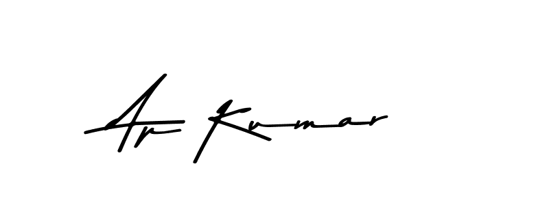 How to make Ap Kumar name signature. Use Asem Kandis PERSONAL USE style for creating short signs online. This is the latest handwritten sign. Ap Kumar signature style 9 images and pictures png