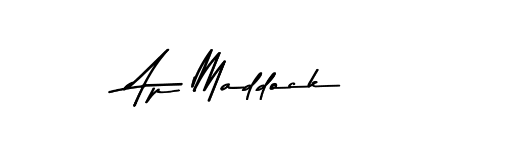 if you are searching for the best signature style for your name Ap Maddock. so please give up your signature search. here we have designed multiple signature styles  using Asem Kandis PERSONAL USE. Ap Maddock signature style 9 images and pictures png