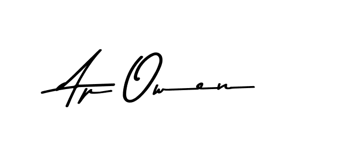 This is the best signature style for the Ap Owen name. Also you like these signature font (Asem Kandis PERSONAL USE). Mix name signature. Ap Owen signature style 9 images and pictures png