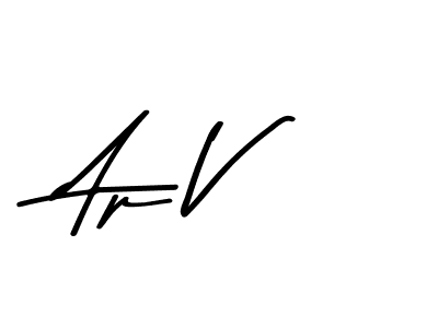 This is the best signature style for the Ap V name. Also you like these signature font (Asem Kandis PERSONAL USE). Mix name signature. Ap V signature style 9 images and pictures png