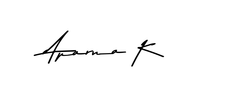 How to make Aparna K signature? Asem Kandis PERSONAL USE is a professional autograph style. Create handwritten signature for Aparna K name. Aparna K signature style 9 images and pictures png