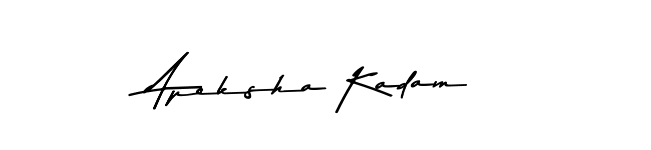 Asem Kandis PERSONAL USE is a professional signature style that is perfect for those who want to add a touch of class to their signature. It is also a great choice for those who want to make their signature more unique. Get Apeksha Kadam name to fancy signature for free. Apeksha Kadam signature style 9 images and pictures png