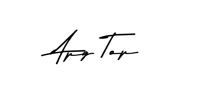 Use a signature maker to create a handwritten signature online. With this signature software, you can design (Asem Kandis PERSONAL USE) your own signature for name Apg Top. Apg Top signature style 9 images and pictures png