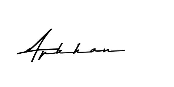 Make a beautiful signature design for name Apkhan. With this signature (Asem Kandis PERSONAL USE) style, you can create a handwritten signature for free. Apkhan signature style 9 images and pictures png