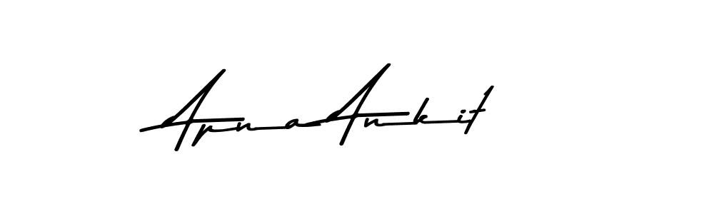 Apna Ankit stylish signature style. Best Handwritten Sign (Asem Kandis PERSONAL USE) for my name. Handwritten Signature Collection Ideas for my name Apna Ankit. Apna Ankit signature style 9 images and pictures png