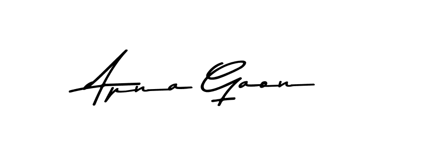 Apna Gaon stylish signature style. Best Handwritten Sign (Asem Kandis PERSONAL USE) for my name. Handwritten Signature Collection Ideas for my name Apna Gaon. Apna Gaon signature style 9 images and pictures png