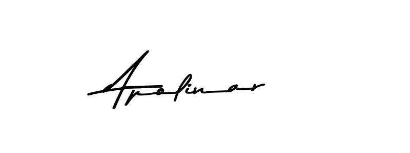 How to make Apolinar name signature. Use Asem Kandis PERSONAL USE style for creating short signs online. This is the latest handwritten sign. Apolinar signature style 9 images and pictures png