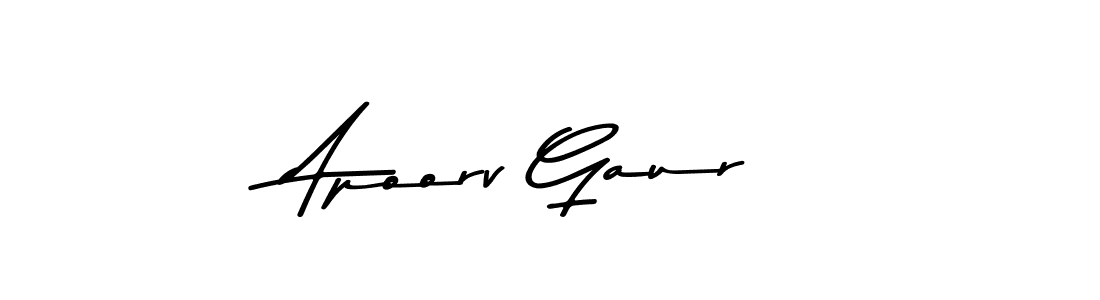 Also we have Apoorv Gaur name is the best signature style. Create professional handwritten signature collection using Asem Kandis PERSONAL USE autograph style. Apoorv Gaur signature style 9 images and pictures png
