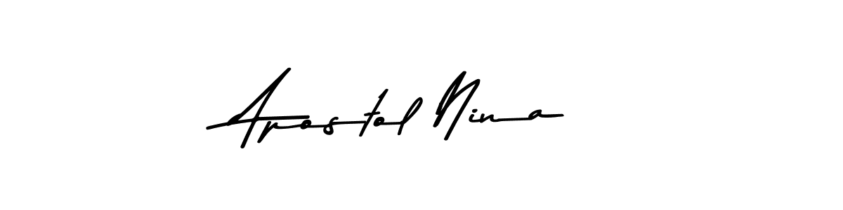 Asem Kandis PERSONAL USE is a professional signature style that is perfect for those who want to add a touch of class to their signature. It is also a great choice for those who want to make their signature more unique. Get Apostol Nina name to fancy signature for free. Apostol Nina signature style 9 images and pictures png