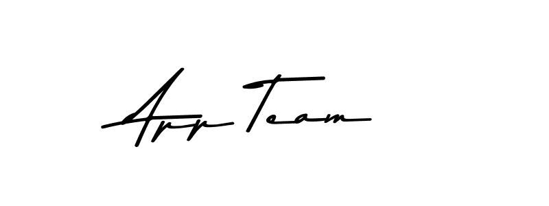 How to make App Team name signature. Use Asem Kandis PERSONAL USE style for creating short signs online. This is the latest handwritten sign. App Team signature style 9 images and pictures png