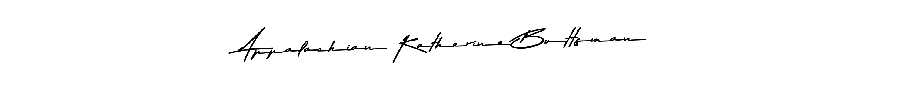 Use a signature maker to create a handwritten signature online. With this signature software, you can design (Asem Kandis PERSONAL USE) your own signature for name Appalachian Katherine Buttsman. Appalachian Katherine Buttsman signature style 9 images and pictures png