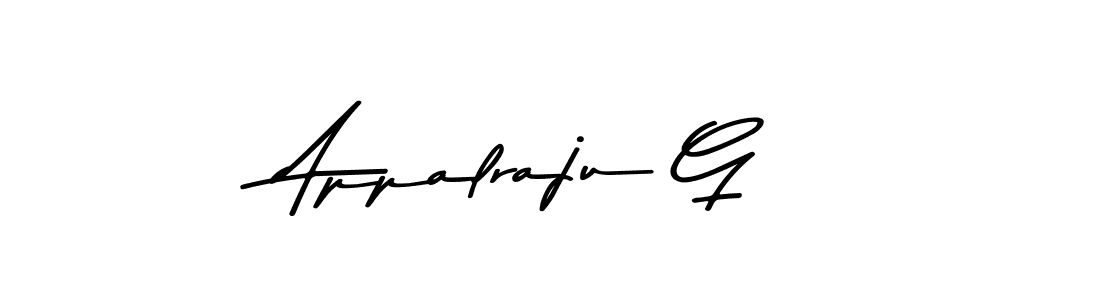 How to make Appalraju G name signature. Use Asem Kandis PERSONAL USE style for creating short signs online. This is the latest handwritten sign. Appalraju G signature style 9 images and pictures png