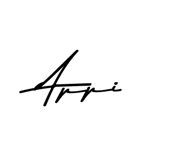 Make a beautiful signature design for name Appi. With this signature (Asem Kandis PERSONAL USE) style, you can create a handwritten signature for free. Appi signature style 9 images and pictures png