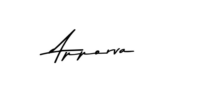 Apporva stylish signature style. Best Handwritten Sign (Asem Kandis PERSONAL USE) for my name. Handwritten Signature Collection Ideas for my name Apporva. Apporva signature style 9 images and pictures png