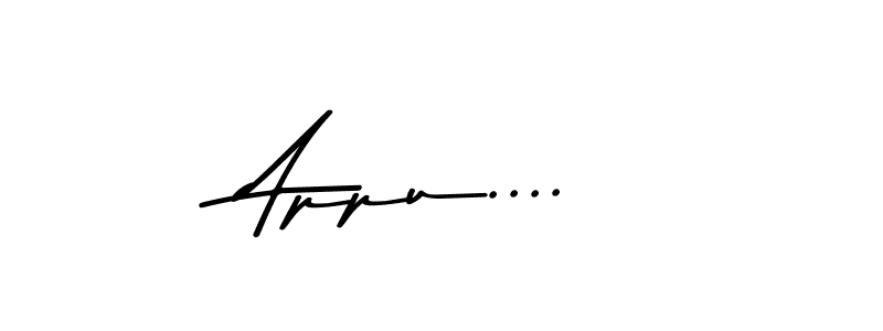 This is the best signature style for the Appu.... name. Also you like these signature font (Asem Kandis PERSONAL USE). Mix name signature. Appu.... signature style 9 images and pictures png
