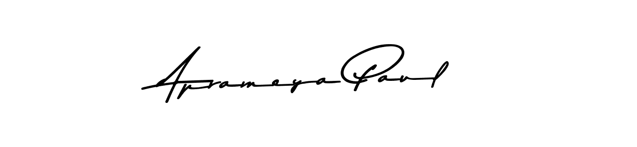 Create a beautiful signature design for name Aprameya Paul. With this signature (Asem Kandis PERSONAL USE) fonts, you can make a handwritten signature for free. Aprameya Paul signature style 9 images and pictures png