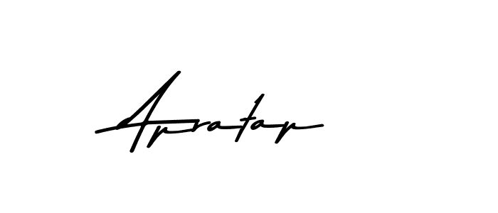 How to make Apratap name signature. Use Asem Kandis PERSONAL USE style for creating short signs online. This is the latest handwritten sign. Apratap signature style 9 images and pictures png