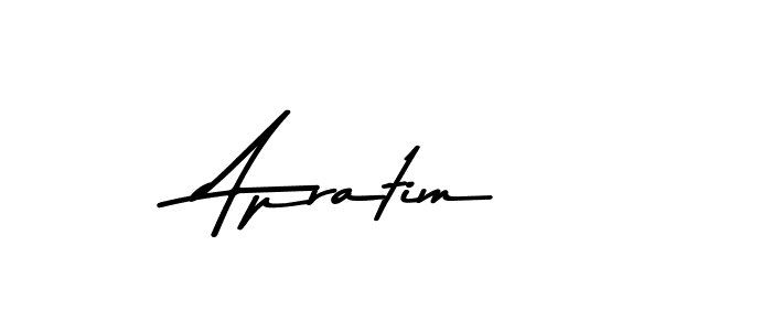 How to make Apratim name signature. Use Asem Kandis PERSONAL USE style for creating short signs online. This is the latest handwritten sign. Apratim signature style 9 images and pictures png