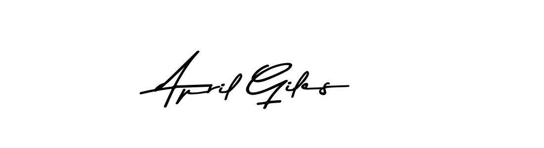 Create a beautiful signature design for name April Giles. With this signature (Asem Kandis PERSONAL USE) fonts, you can make a handwritten signature for free. April Giles signature style 9 images and pictures png