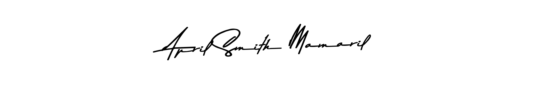 Use a signature maker to create a handwritten signature online. With this signature software, you can design (Asem Kandis PERSONAL USE) your own signature for name April Smith Mamaril. April Smith Mamaril signature style 9 images and pictures png