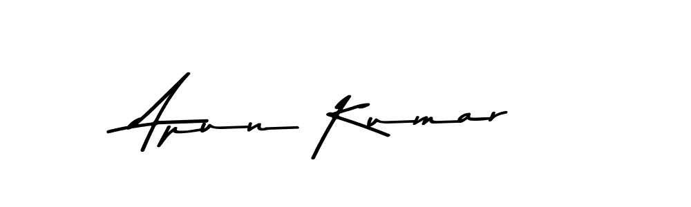 Create a beautiful signature design for name Apun Kumar. With this signature (Asem Kandis PERSONAL USE) fonts, you can make a handwritten signature for free. Apun Kumar signature style 9 images and pictures png