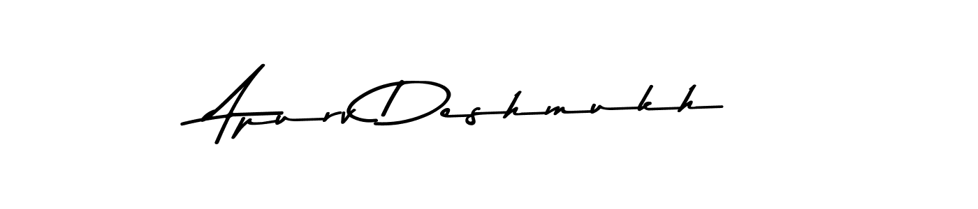 Design your own signature with our free online signature maker. With this signature software, you can create a handwritten (Asem Kandis PERSONAL USE) signature for name Apurv Deshmukh. Apurv Deshmukh signature style 9 images and pictures png