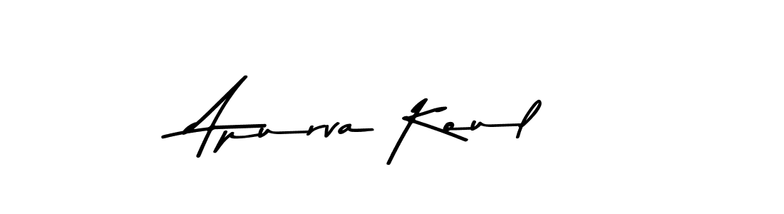 Similarly Asem Kandis PERSONAL USE is the best handwritten signature design. Signature creator online .You can use it as an online autograph creator for name Apurva Koul. Apurva Koul signature style 9 images and pictures png