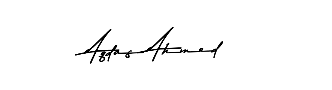 Design your own signature with our free online signature maker. With this signature software, you can create a handwritten (Asem Kandis PERSONAL USE) signature for name Aqdas Ahmed. Aqdas Ahmed signature style 9 images and pictures png